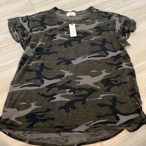 T. LA Anthropologie Camo Shirt
